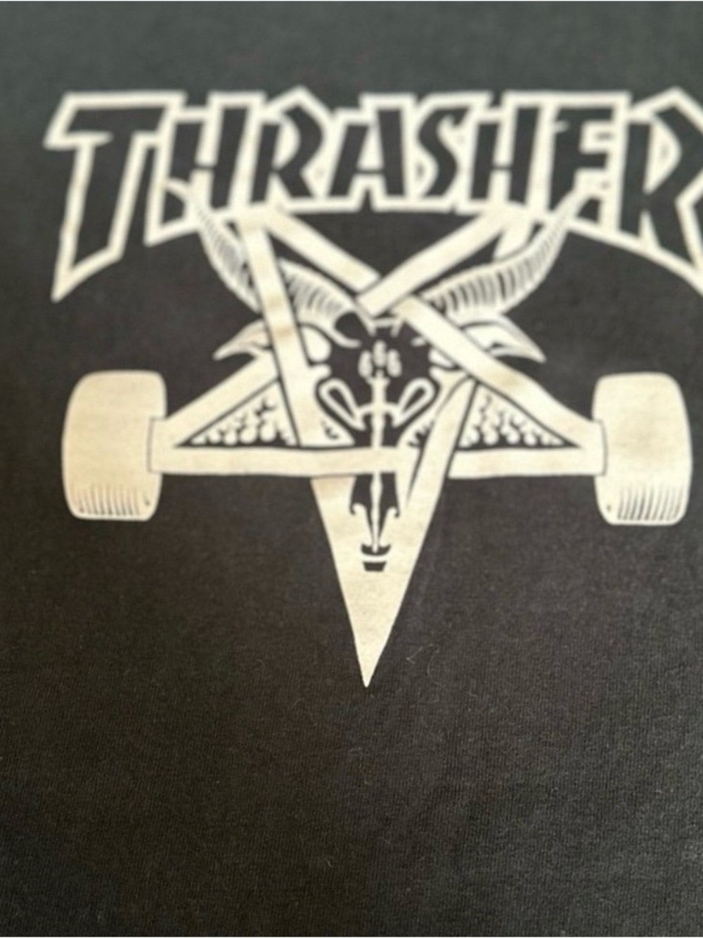 Thrasher Black Short Sleeve Tee Size Small 0243 - Picture 2 of 3
